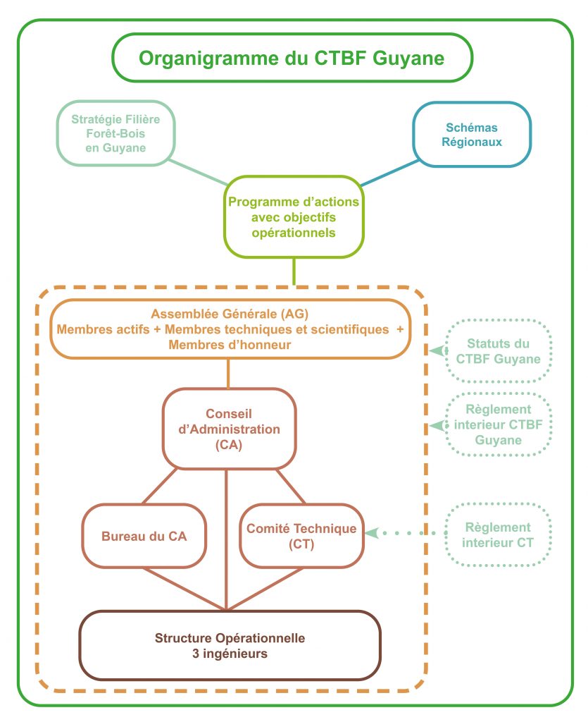 Organigramme du CTBF Guyane