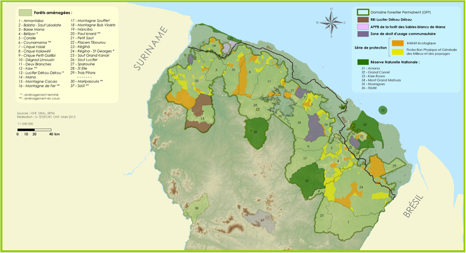 Carte CTBF récolte de bois
